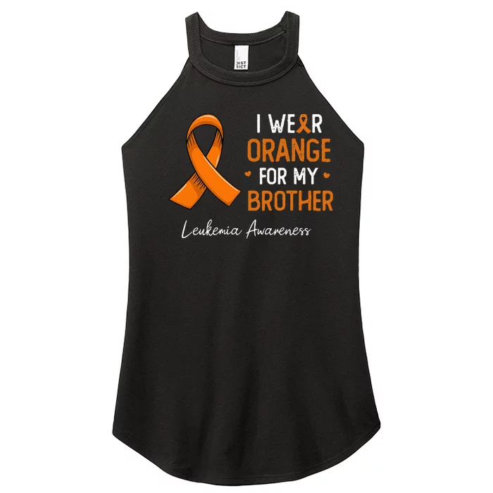 I Wear Orange For My Brother Leukemia Awareness Month Women’s Perfect Tri Rocker Tank