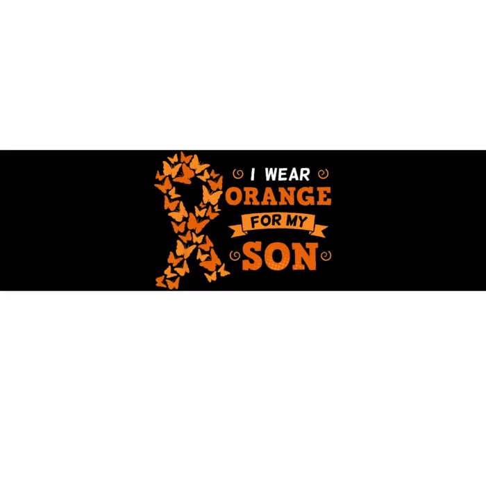 I Wear Orange For My Son Leukemia Blood Cancer Cells Patient Bumper Sticker