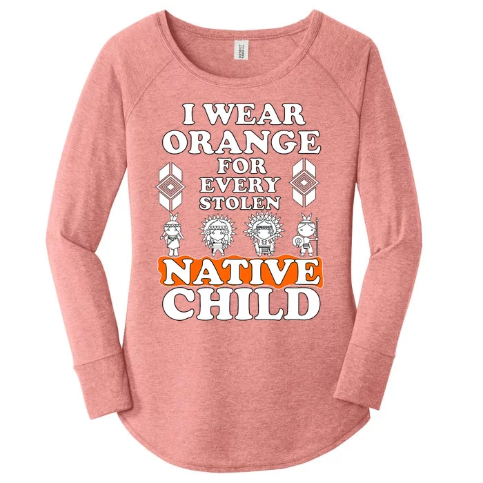 I Wear Orange For Every American Native Child Indian Pride Women's Perfect Tri Tunic Long Sleeve Shirt