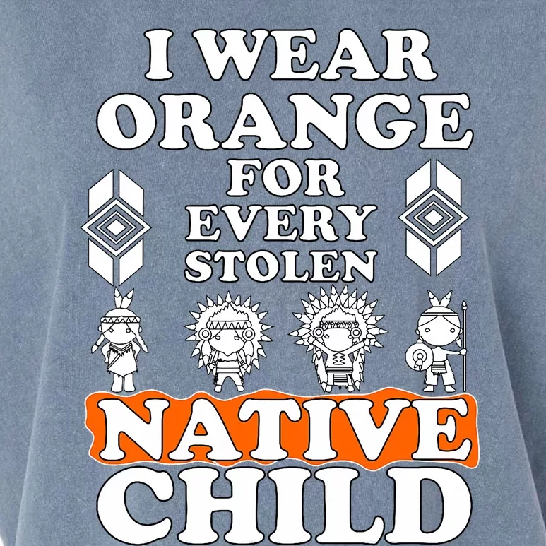 I Wear Orange For Every American Native Child Indian Pride Garment-Dyed Women's Muscle Tee