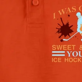 I Was Once A Sweet And Polite Youn Ice Hockey Mama Dry Zone Grid Performance Polo