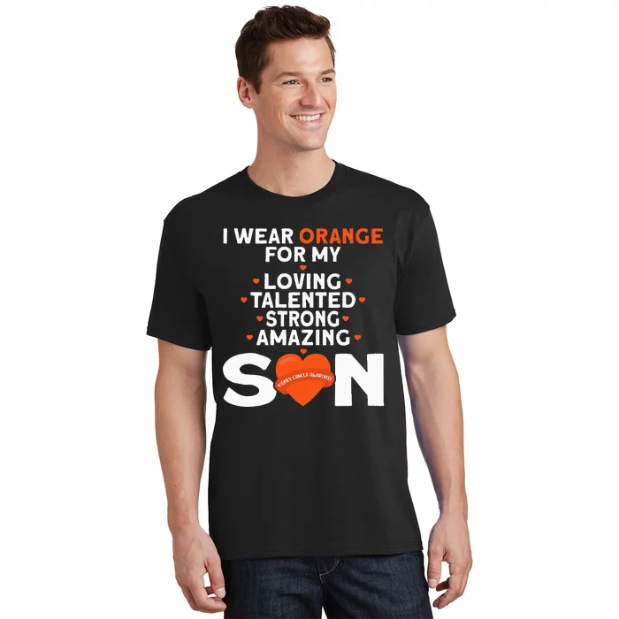 I Wear Orange For My Son Kidney Cancer Awareness T-Shirt