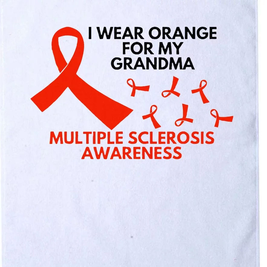 I Wear Orange For My Grandma Multiple Sclerosis Ms Awareness Platinum Collection Golf Towel