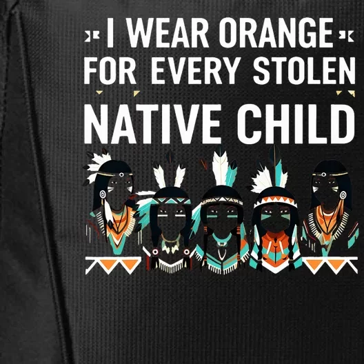 I Wear Orange For Every American Native Child Indian Pride City Backpack