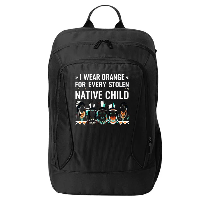 I Wear Orange For Every American Native Child Indian Pride City Backpack