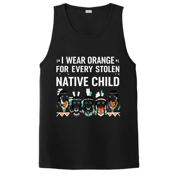 I Wear Orange For Every American Native Child Indian Pride Performance Tank