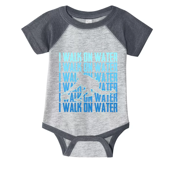 I Walk On Water Curling Cute Gift Infant Baby Jersey Bodysuit