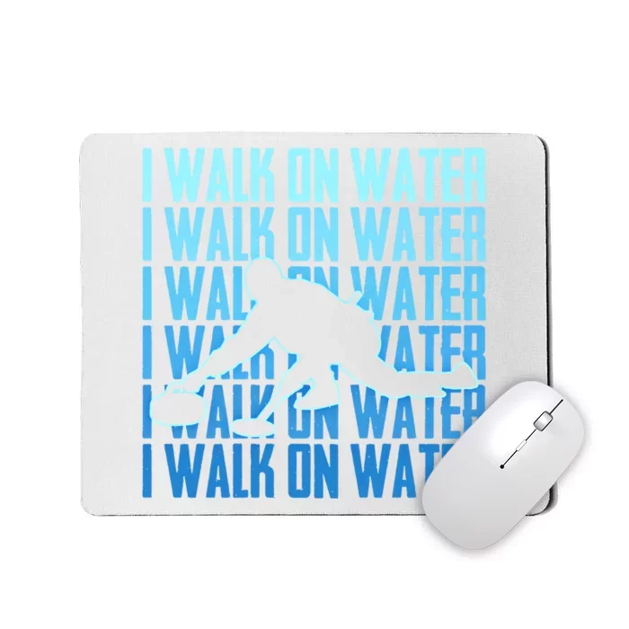 I Walk On Water Curling Cute Gift Mousepad