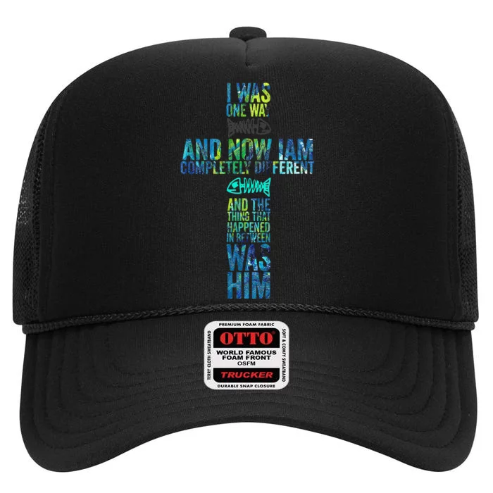 I WAS ONE WAY THE CHOSEN High Crown Mesh Trucker Hat