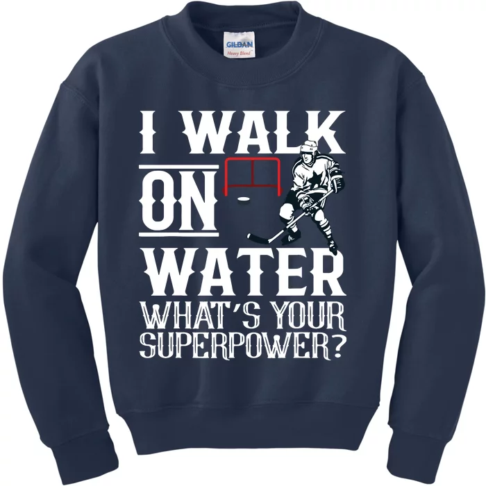 I Walk On Water Ice Hockey Tee Men Women Kids Sweatshirt