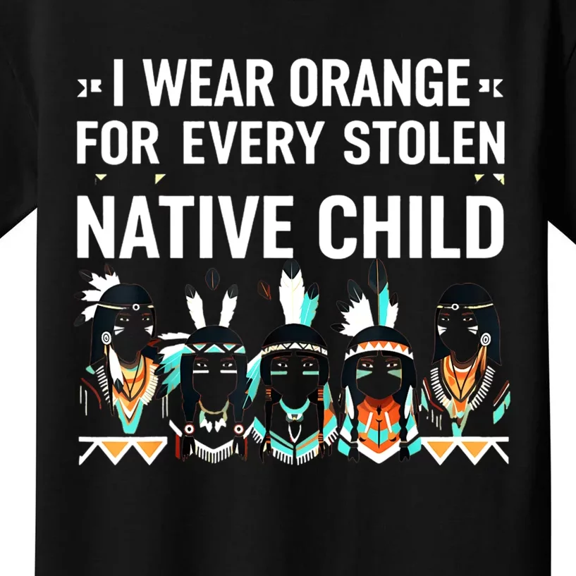 I Wear Orange For Every American Native Child Kids T-Shirt