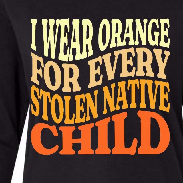 I Wear Orange For Every American Native Child Indian Pride Womens Cotton Relaxed Long Sleeve T-Shirt