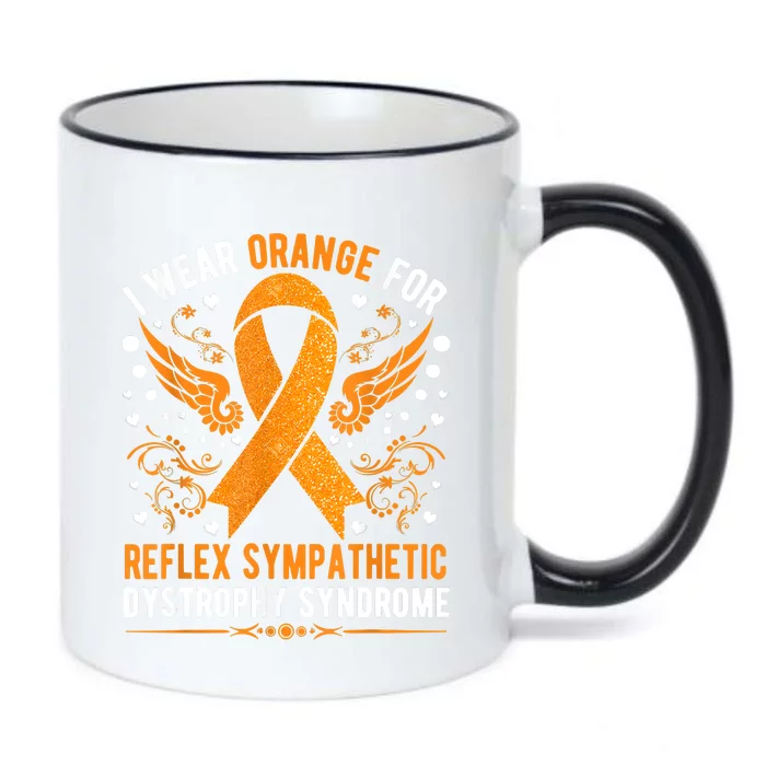 I Wear Orange For Reflex Sympathetic Dystrophy Awareness Black Color Changing Mug