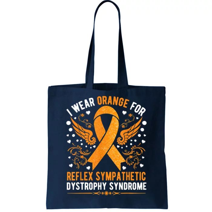 I Wear Orange For Reflex Sympathetic Dystrophy Awareness Tote Bag