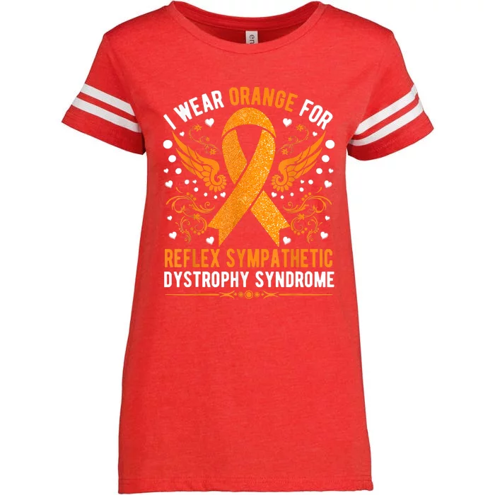 I Wear Orange For Reflex Sympathetic Dystrophy Awareness Enza Ladies Jersey Football T-Shirt