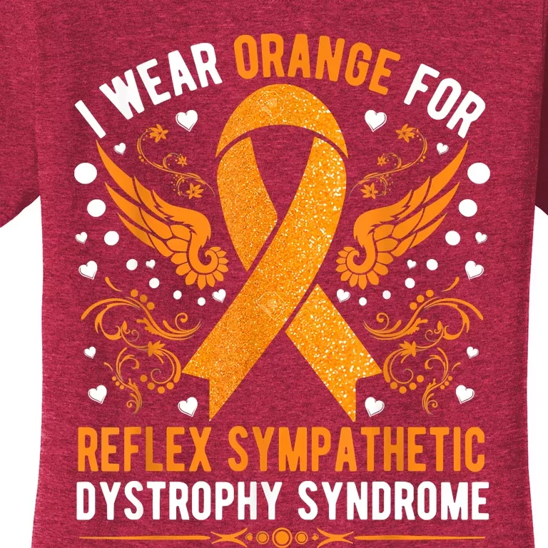 I Wear Orange For Reflex Sympathetic Dystrophy Awareness Women's T-Shirt