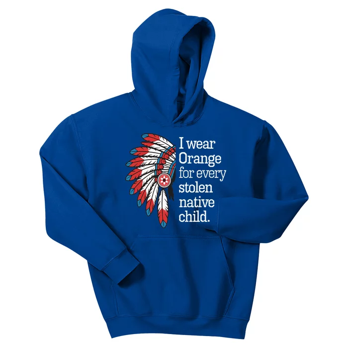 I Wear Orange For Every American Native Child Kids Hoodie