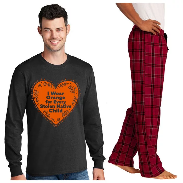 I Wear Orange For Every American Native Child Indian Pridë Long Sleeve Pajama Set