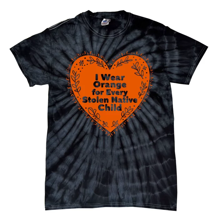 I Wear Orange For Every American Native Child Indian Pridë Tie-Dye T-Shirt