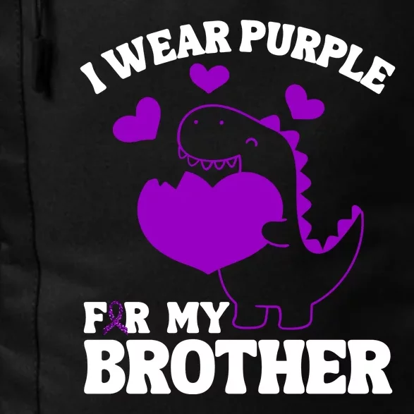 I Wear Purple For My Brother Epilepsy Awareness Daily Commute Backpack