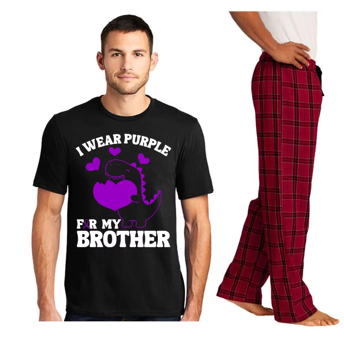 I Wear Purple For My Brother Epilepsy Awareness Pajama Set