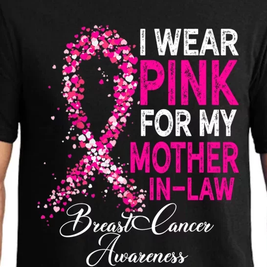 I Wear Pink For My Mother Inmeaningful Giftlaw Breast Cancer Supporter Meaningfu Pajama Set