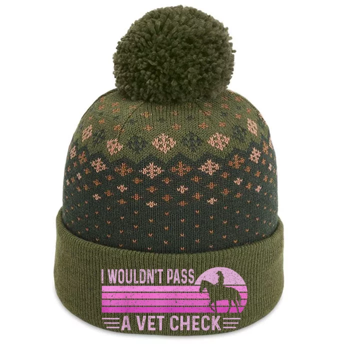 I WouldnT Pass A Vet Check Retro Vintage The Baniff Cuffed Pom Beanie