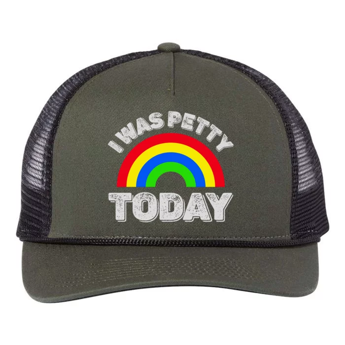 I Was Petty Today Retro Rope Trucker Hat Cap