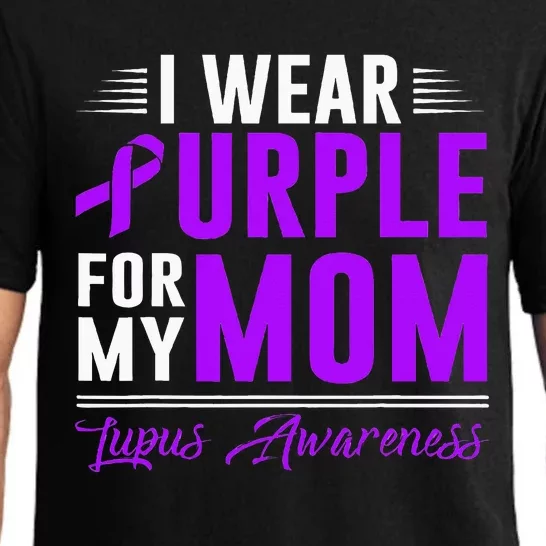 I Wear Purple For My Mom Lupus Awareness Month Pajama Set