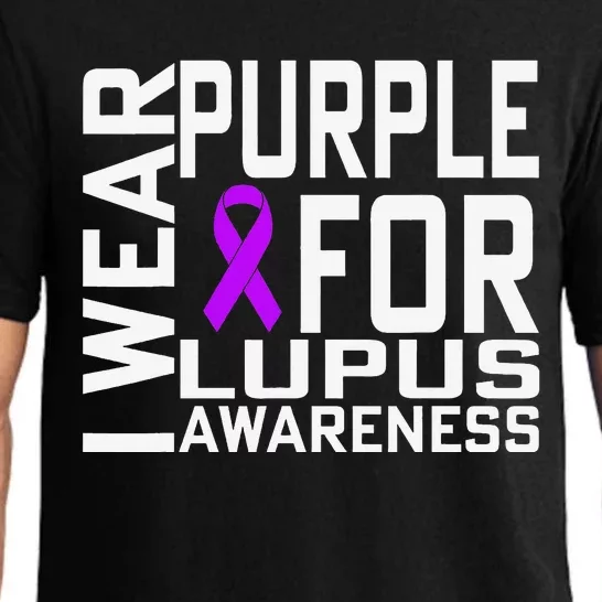 I Wear Purple For Lupus Awareness Month Pajama Set