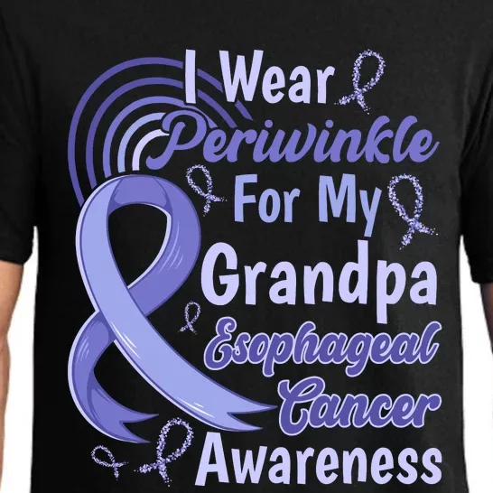 I Wear Periwinkle For My Grangpa Esophageal Cancer Awareness Pajama Set