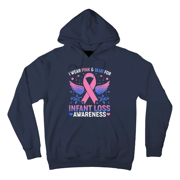 I Wear Pink And Blue For Infant Loss Awareness Hoodie