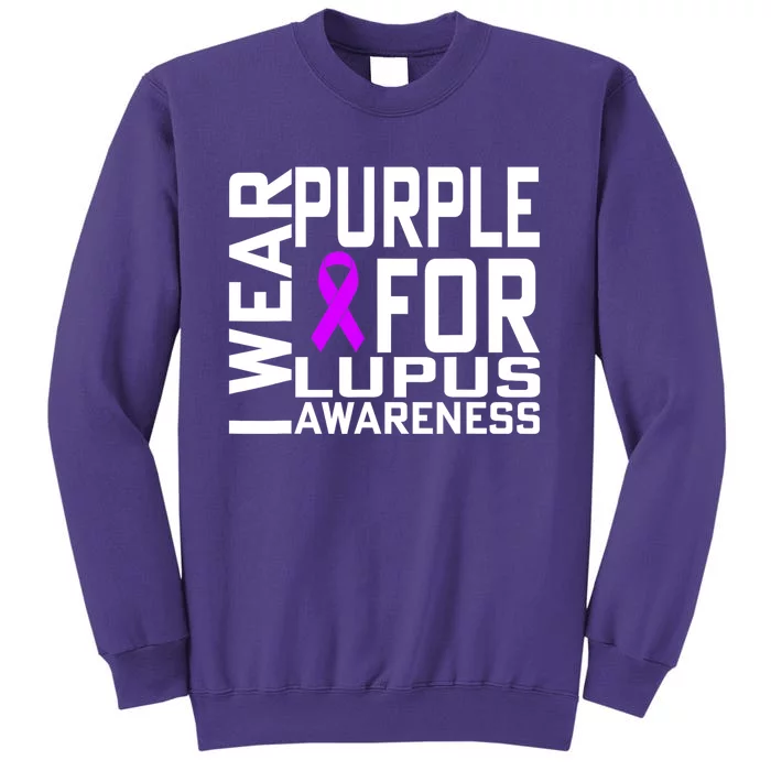 I Wear Purple For Lupus Awareness Month Sweatshirt