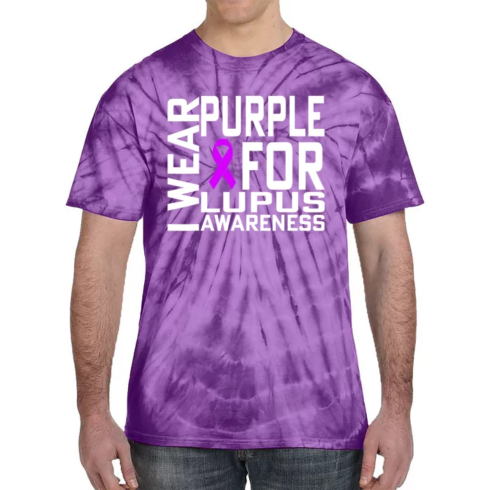 I Wear Purple For Lupus Awareness Month Tie-Dye T-Shirt