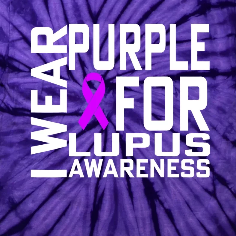 I Wear Purple For Lupus Awareness Month Tie-Dye T-Shirt