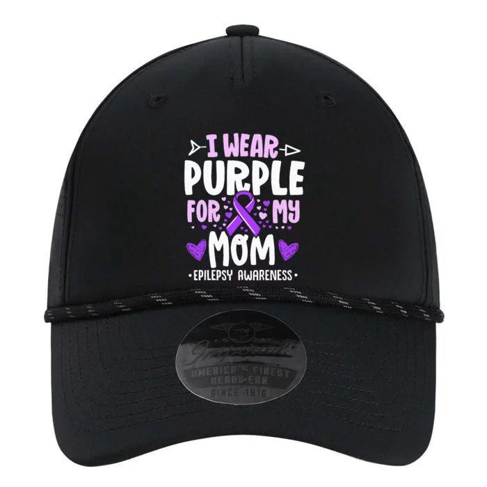 I Wear Purple For My Mom Mother Epilepsy Awareness Month Performance The Dyno Cap