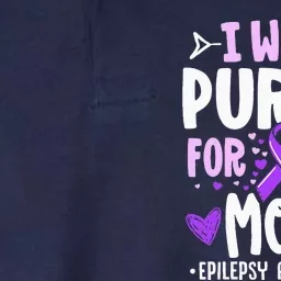 I Wear Purple For My Mom Mother Epilepsy Awareness Month Softstyle Adult Sport Polo