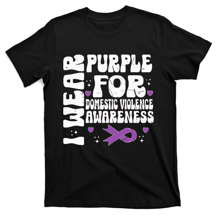 I Wear Purple Domestic Violence Awareness T-Shirt