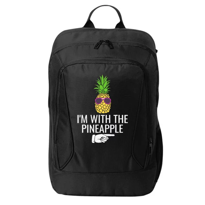 Im With Pineapple Funny Pineapple Halloween Costume City Backpack