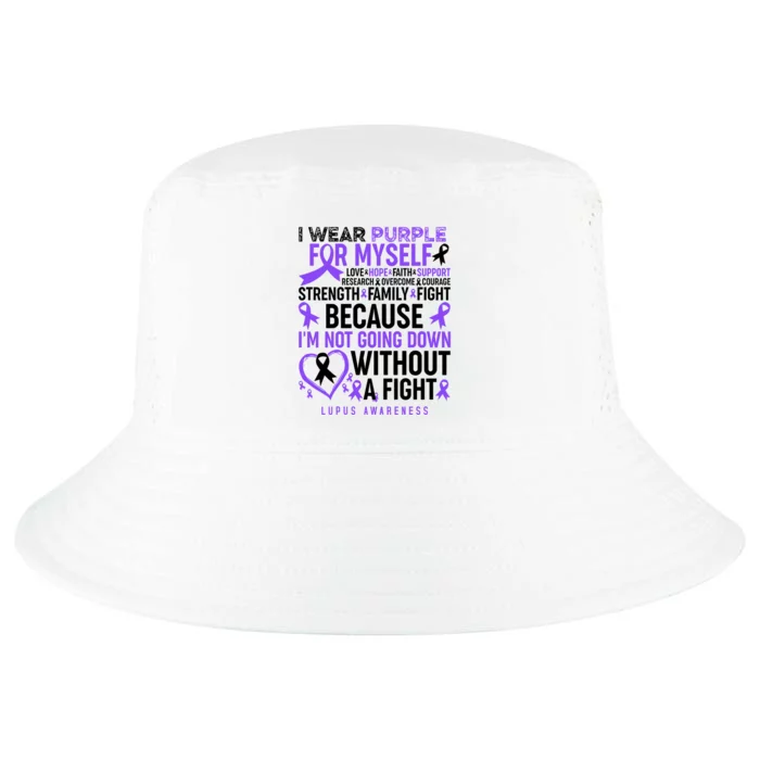 I Wear Purple For Myself Lupus Awareness Cool Comfort Performance Bucket Hat