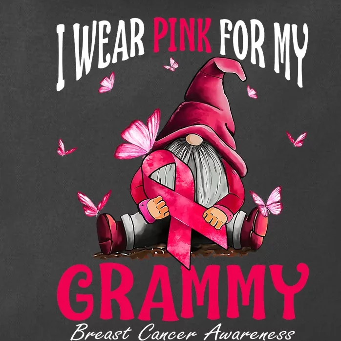 I Wear Pink For My Grammy Breast Cancer Awareness Gnomes Zip Tote Bag