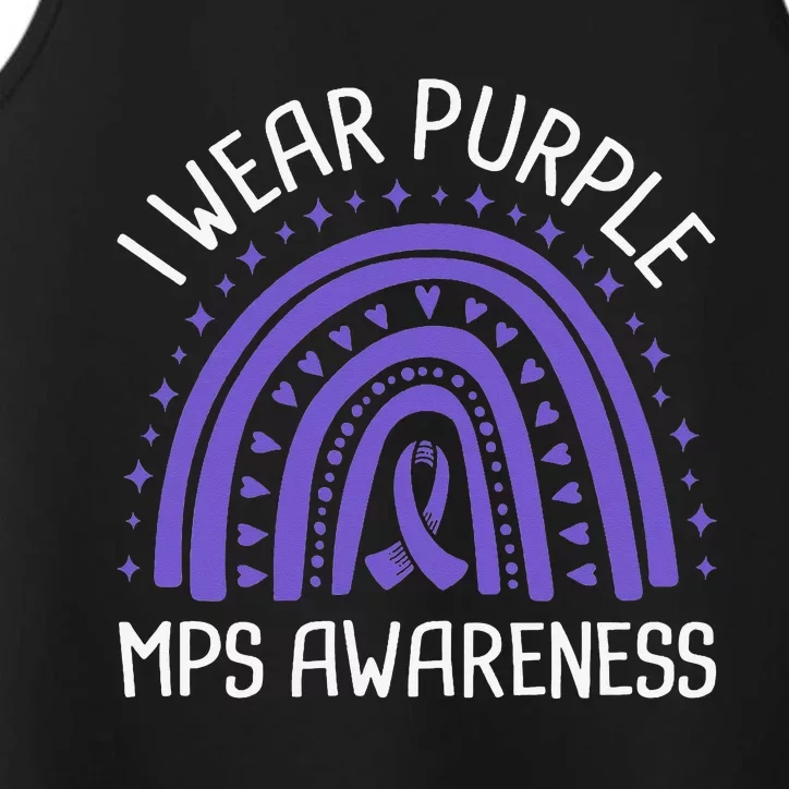 I Wear Purple MPS Awareness Performance Tank