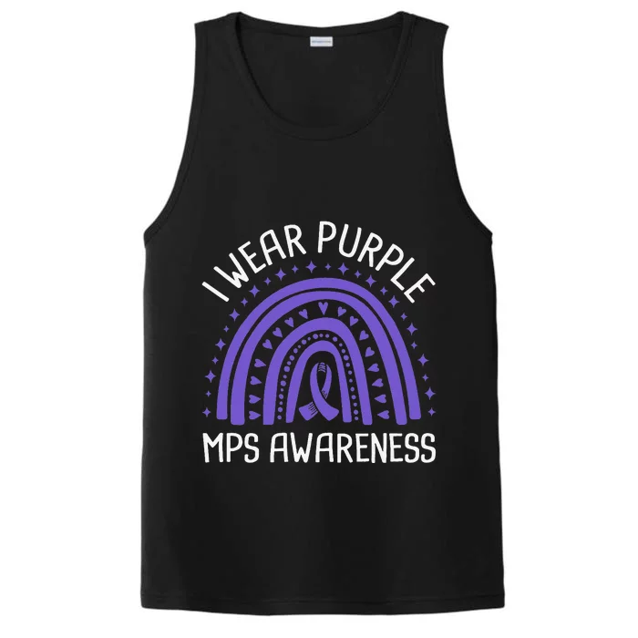 I Wear Purple MPS Awareness Performance Tank