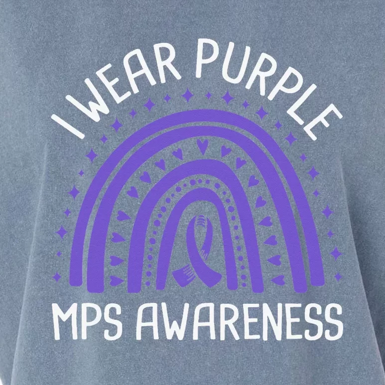 I Wear Purple MPS Awareness Garment-Dyed Women's Muscle Tee