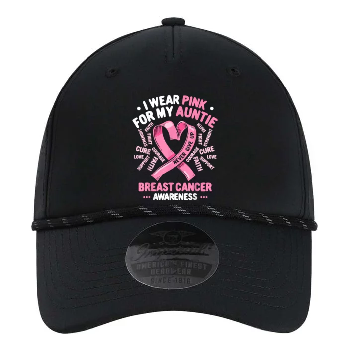 I Wear Pink For My Auntie Breast Cancer Aunt Awareness Month Gift Performance The Dyno Cap