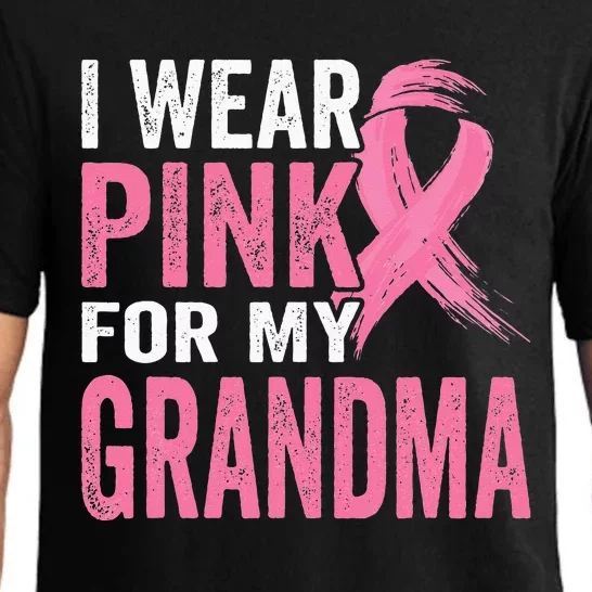 I Wear Pink For My Grandma Breast Cancer Awareness Pajama Set