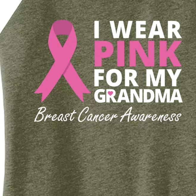 I Wear Pink For My Grandma Gift Ribbon Family Love Women’s Perfect Tri Rocker Tank