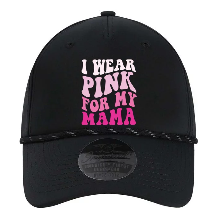 I Wear Pink For My Mama Groovy Breast Cancer Performance The Dyno Cap