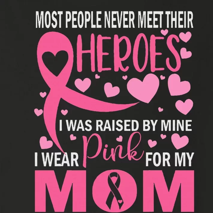 I Wear P.I.N.K For My Mom Breast Cancer Awareness Toddler Long Sleeve Shirt