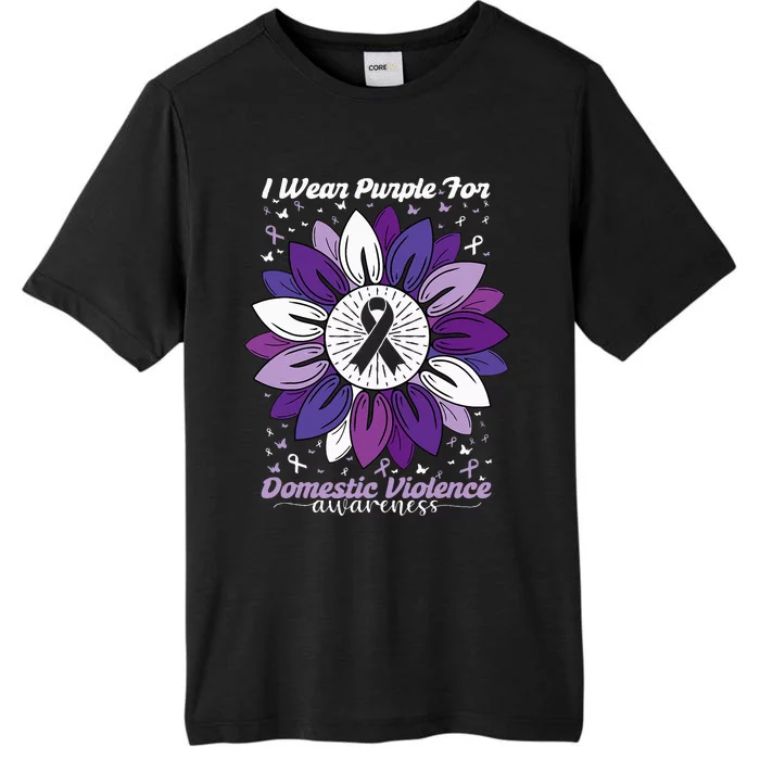 I Wear Purple For Domestic Violence Awareness Month ChromaSoft Performance T-Shirt